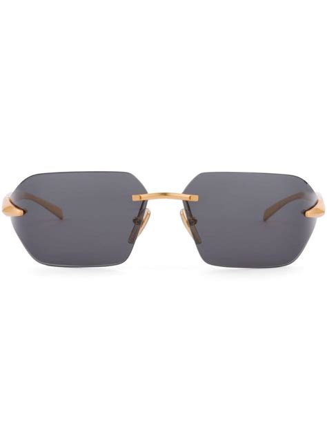 prada rimless glasses frames|shop prada sunglasses online.